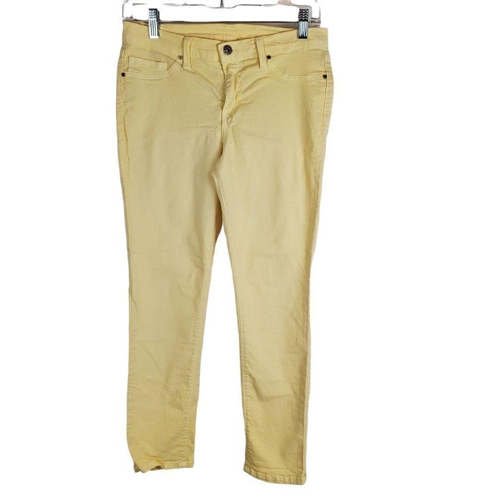 Angry Rabbit 29 Yellow Jeans Skinny Ankle Stretch Denim